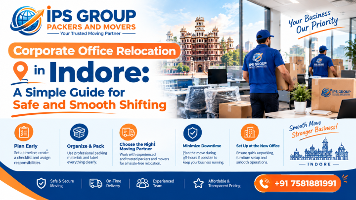 Corporate Office Relocation in Indore: A Simple Guide for Safe and Smooth Shifting